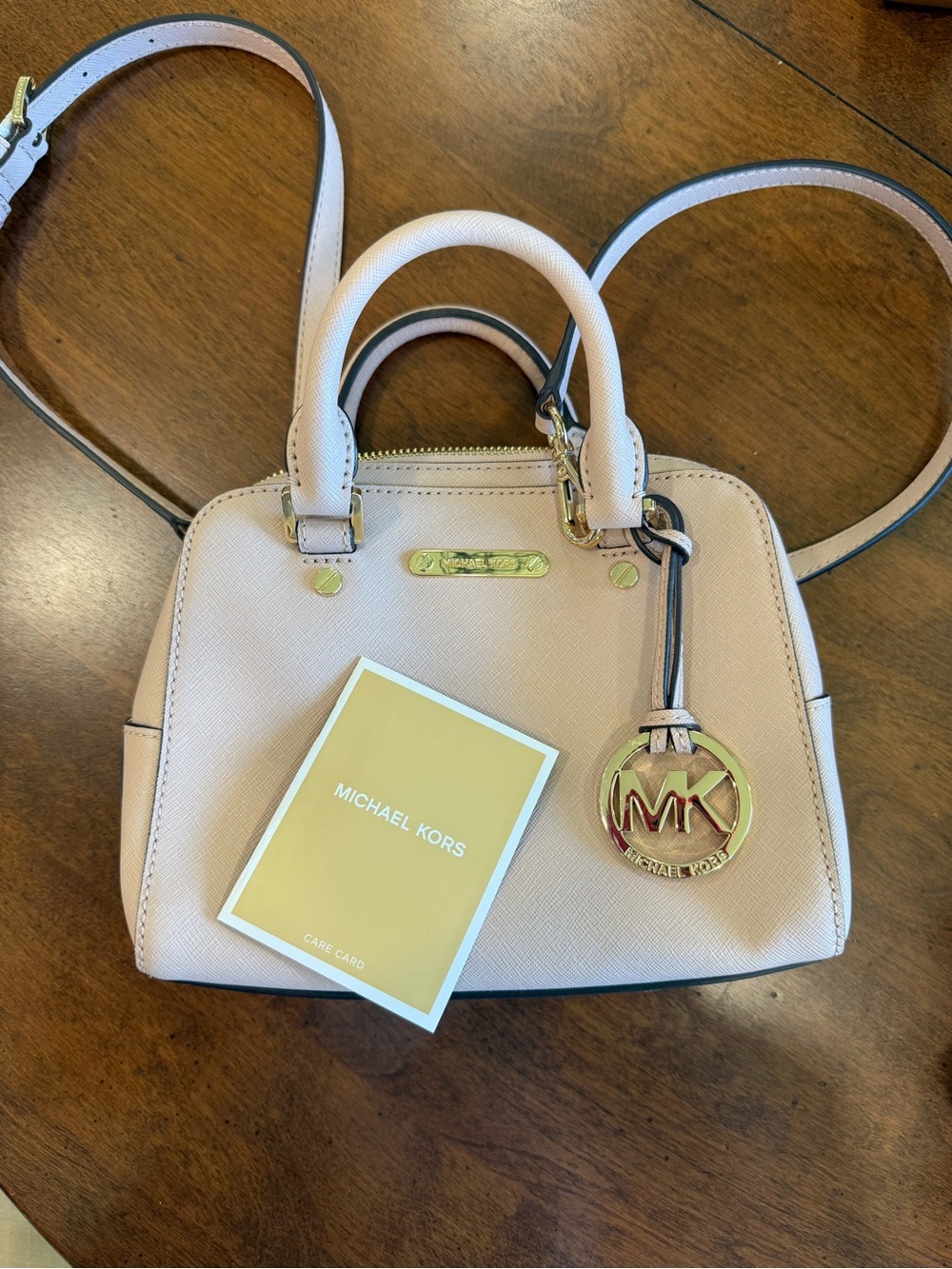 Michael Kors Light Pink Saffiano Leather Satchel NWOT
